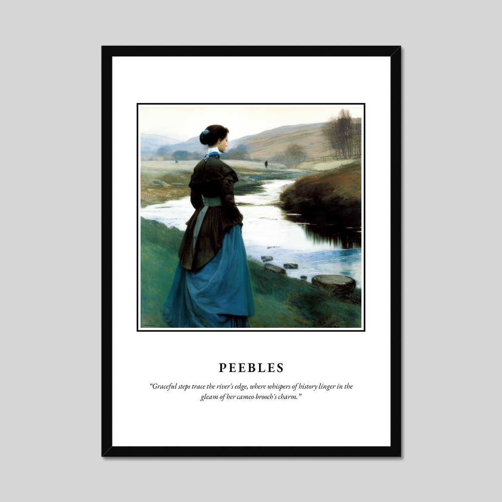 Poster in a black frame