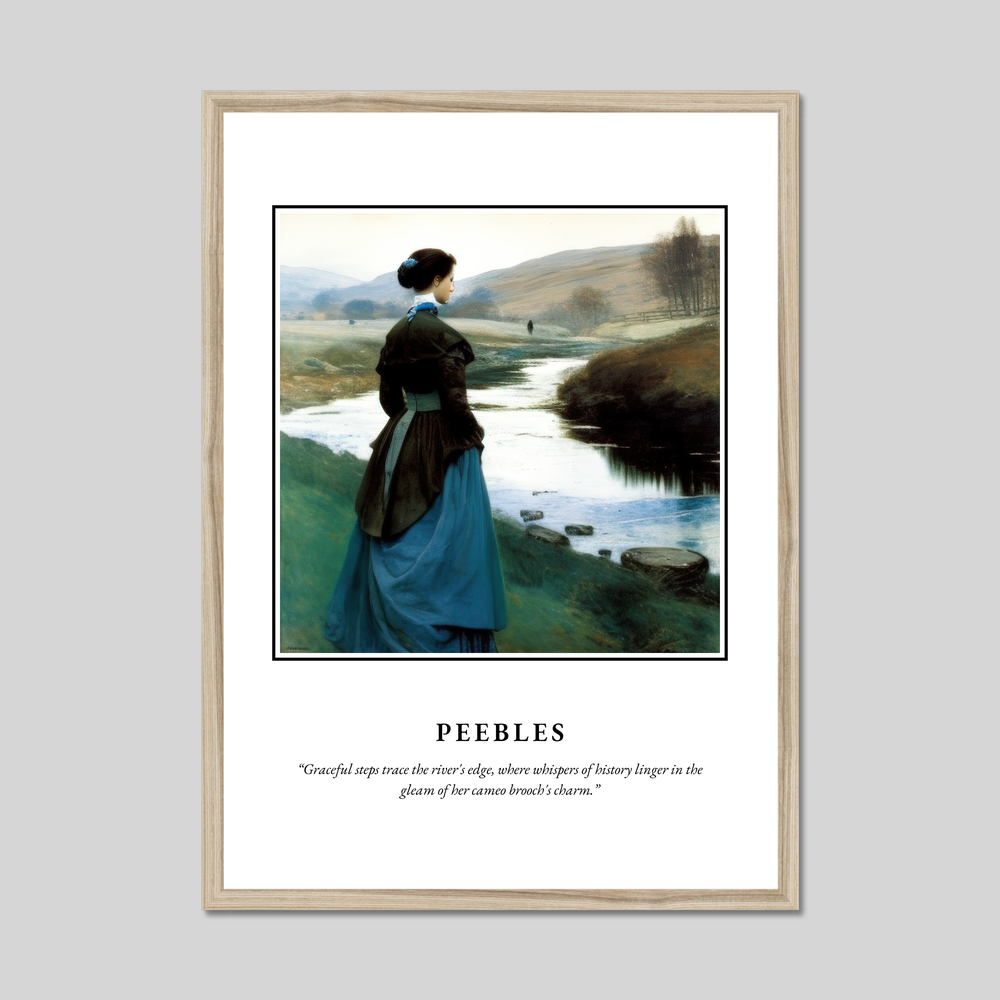 Poster in a natural frame