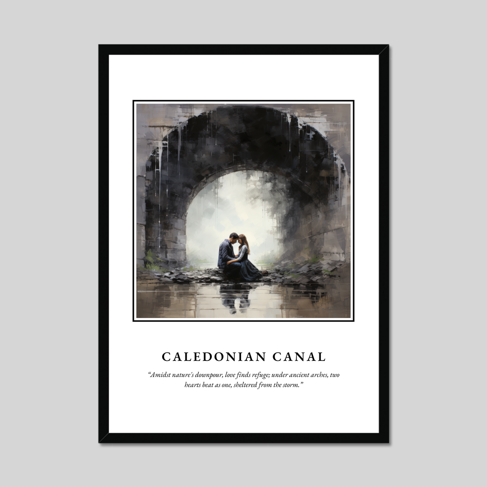 Poster in a black frame