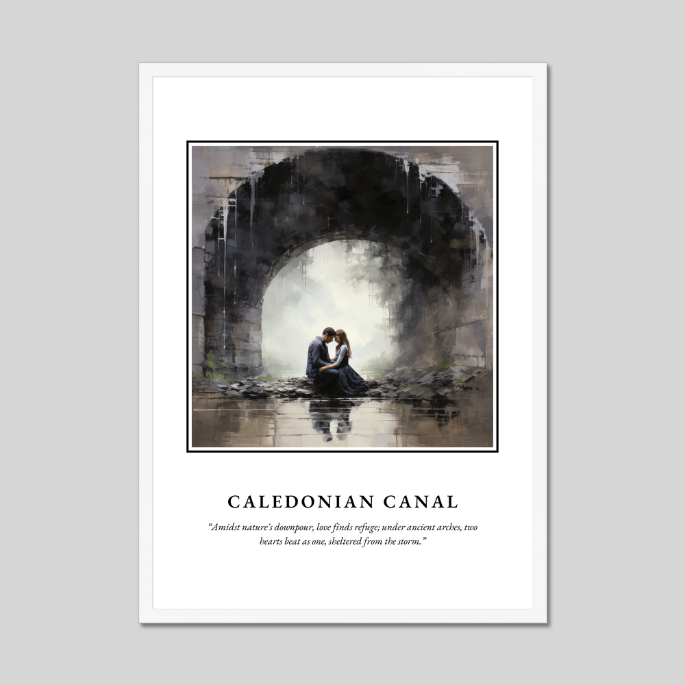 Poster in a white frame