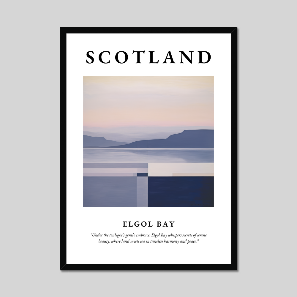 Poster of Elgol Bay, Scotland.