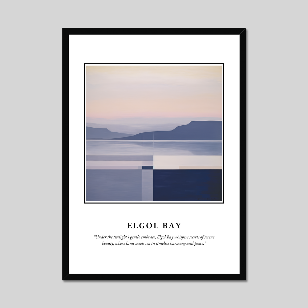 Poster in a black frame