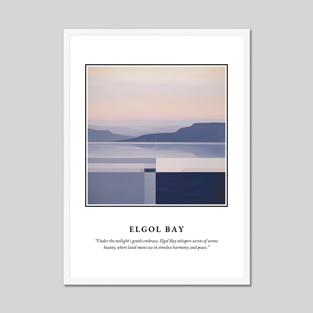 Poster in a white frame