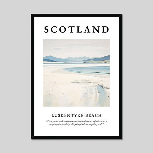 Poster of Luskentyre Beach, Scotland.