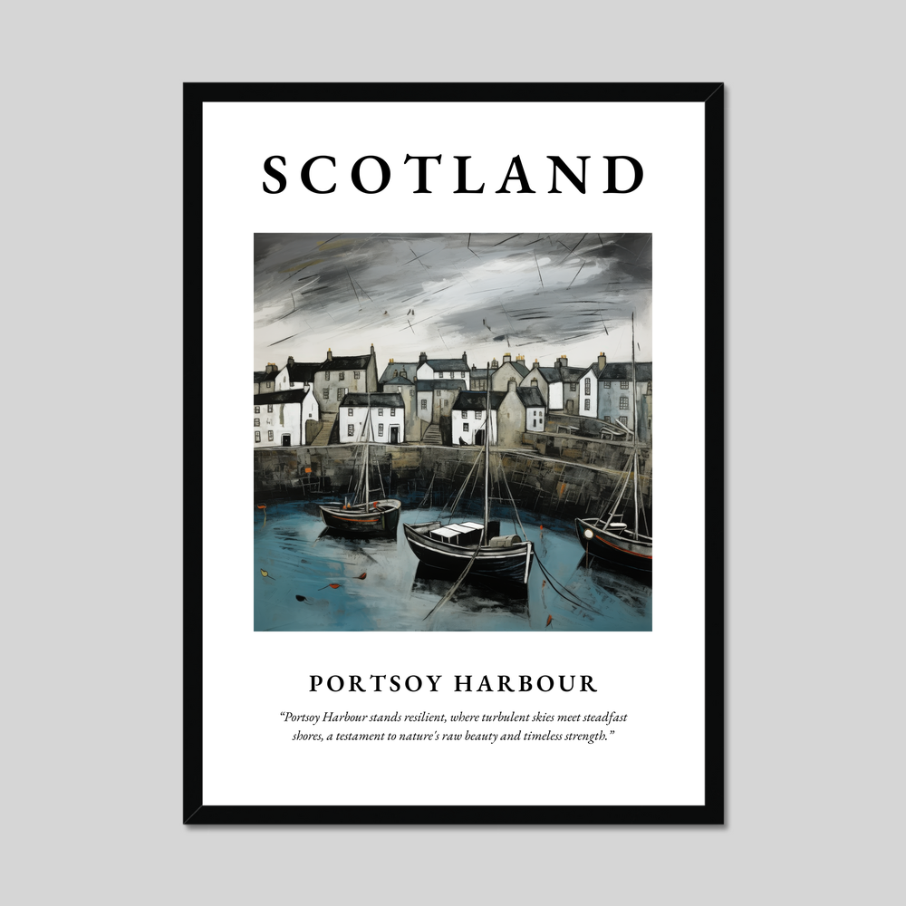 Poster of Portsoy Harbour, Scotland.