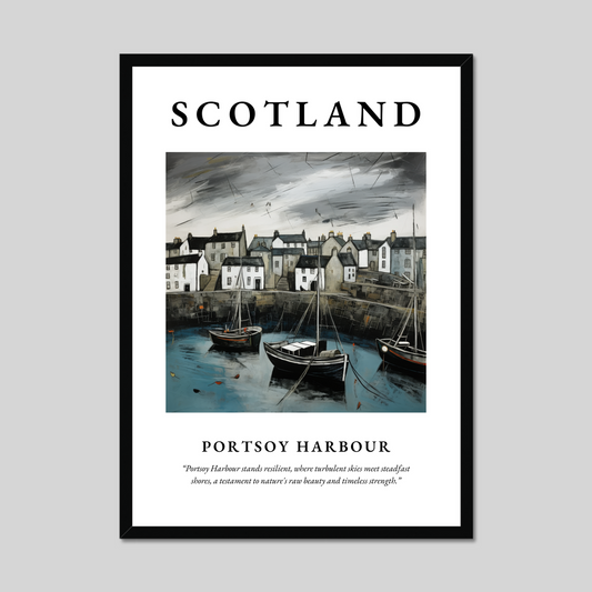 Poster of Portsoy Harbour, Scotland.