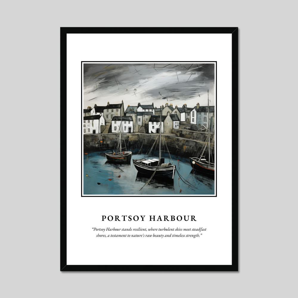 Poster in a black frame