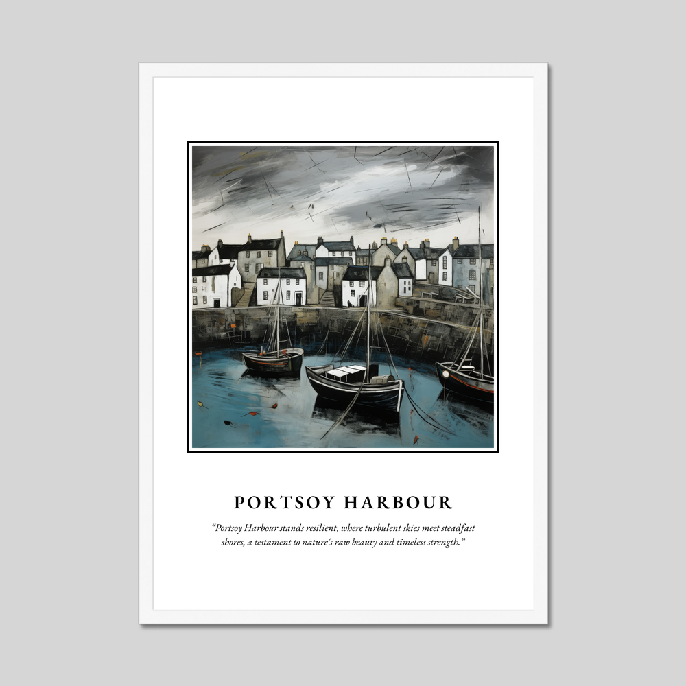 Poster in a white frame