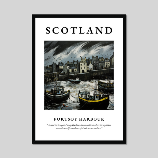 Poster of Portsoy Harbour, Scotland.