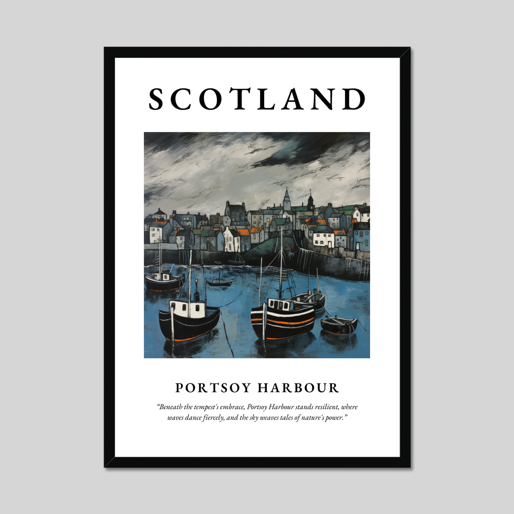 Poster of Portsoy Harbour, Scotland.