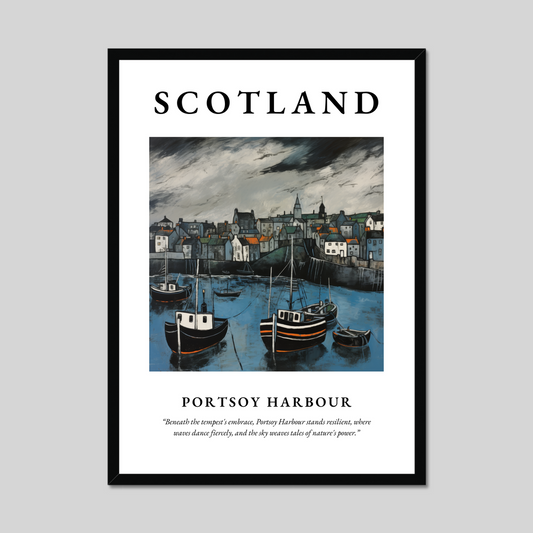 Poster of Portsoy Harbour, Scotland.