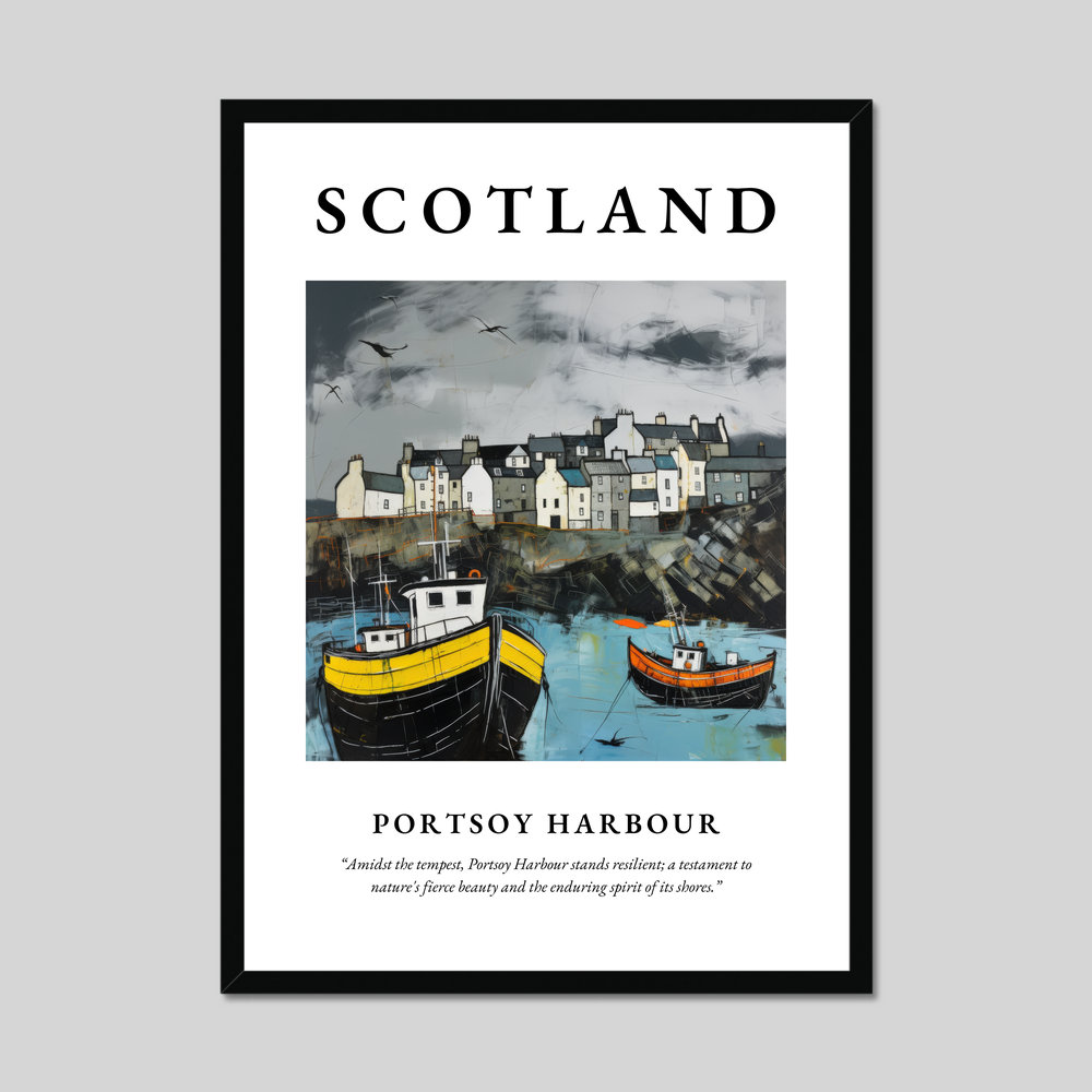 Poster of Portsoy Harbour, Scotland.