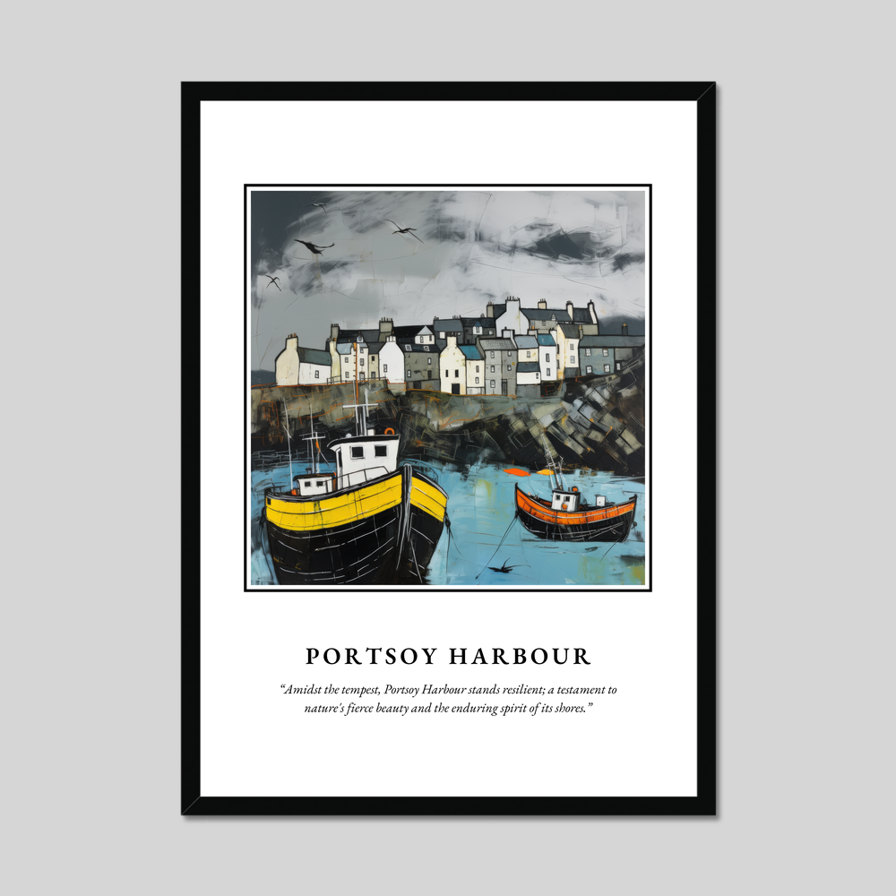 Poster in a black frame