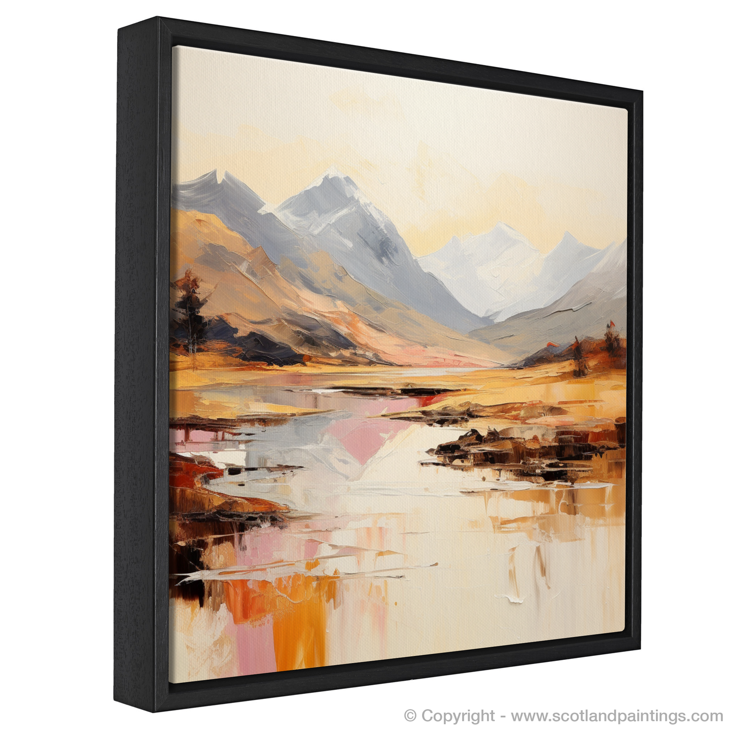 Dawn's Embrace: An Abstract Vision of Glen Coe