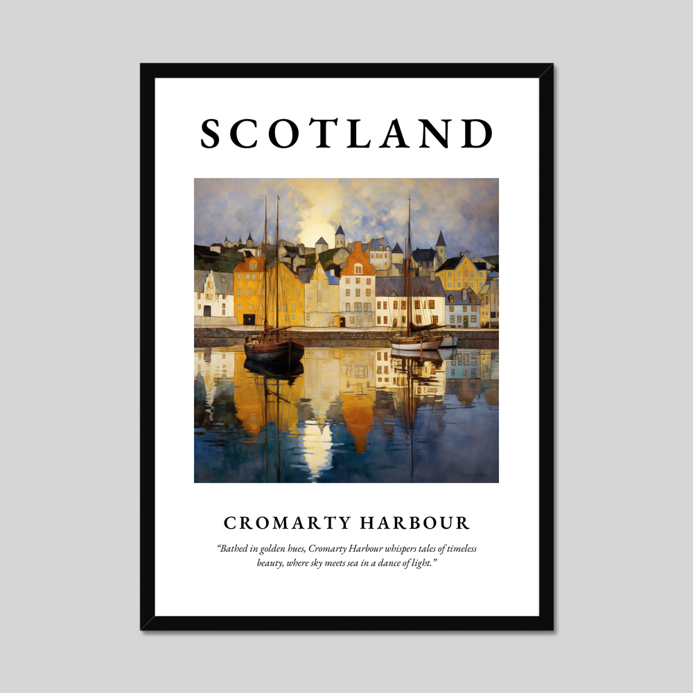 Poster of Cromarty Harbour, Scotland.