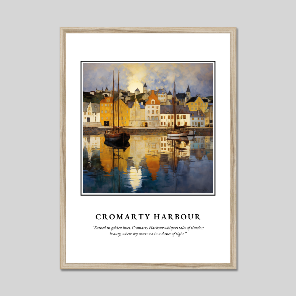 Poster in a natural frame