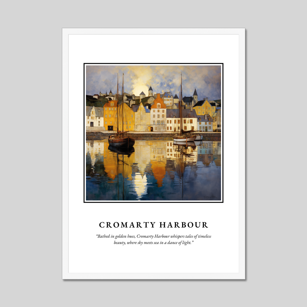 Poster in a white frame