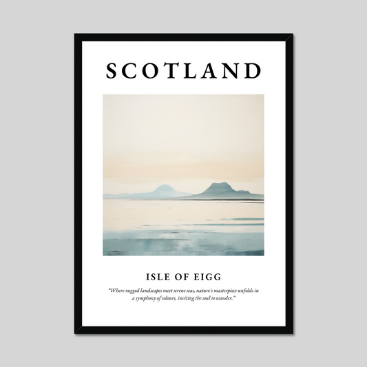 Poster of Isle of Eigg, Scotland.