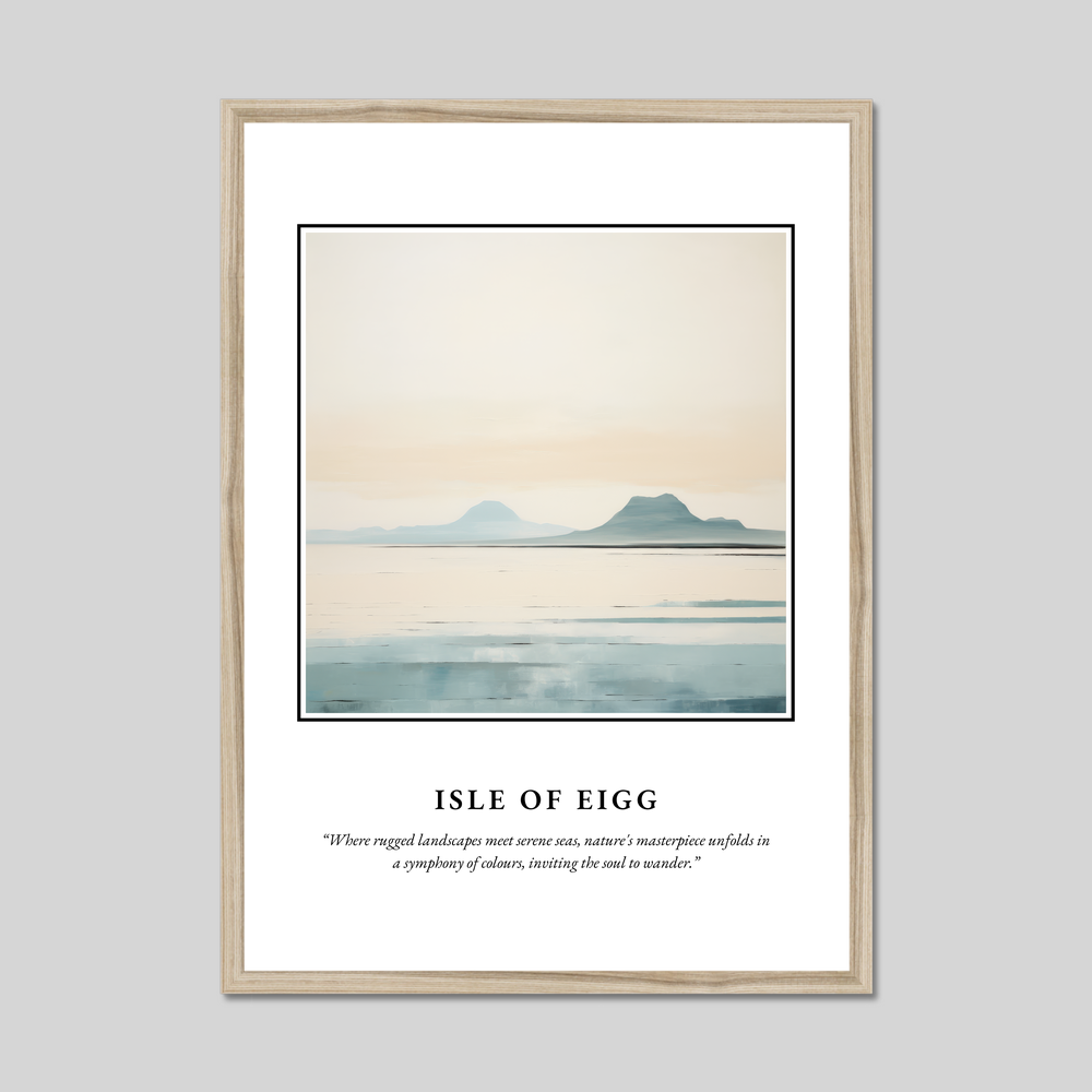 Poster in a natural frame