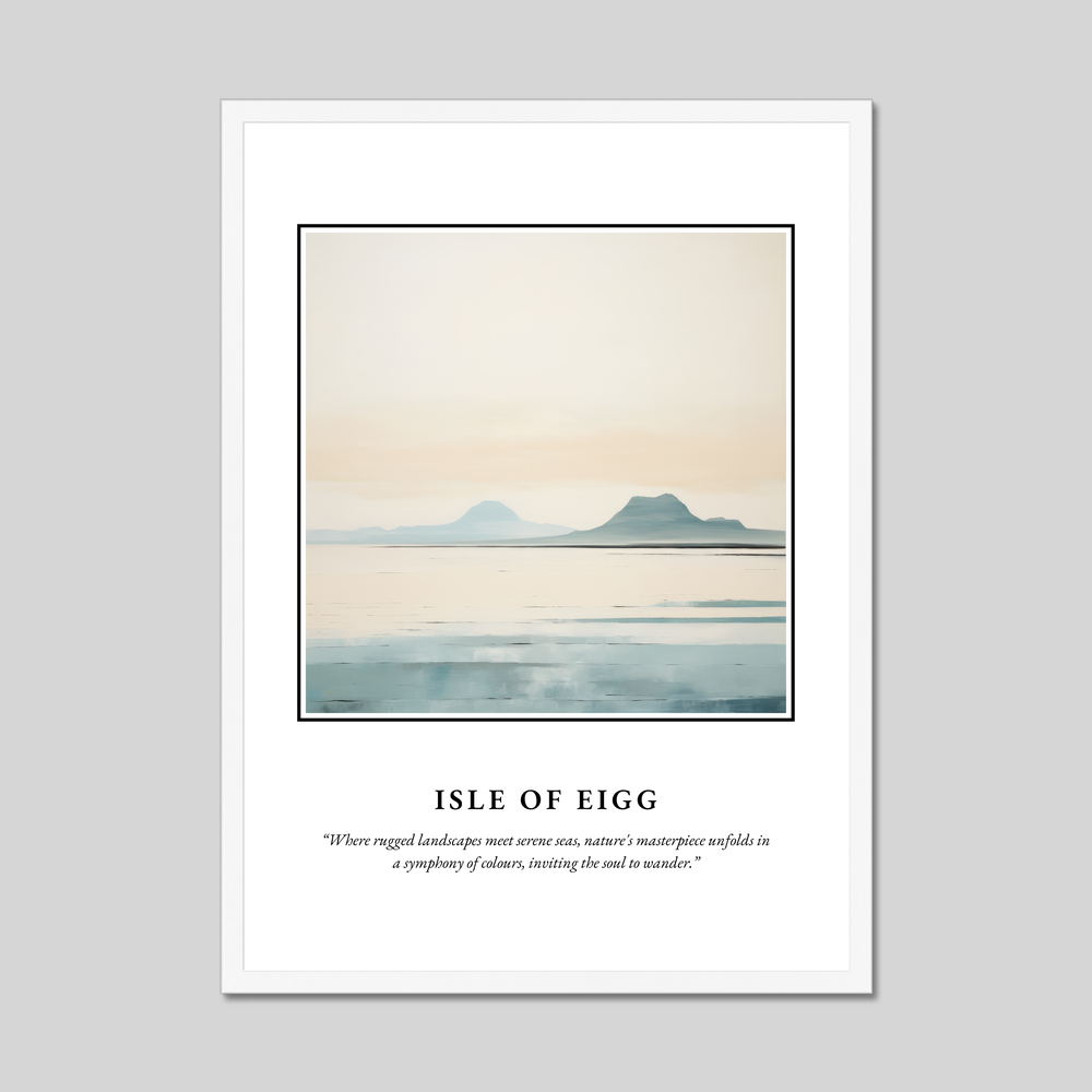 Poster in a white frame