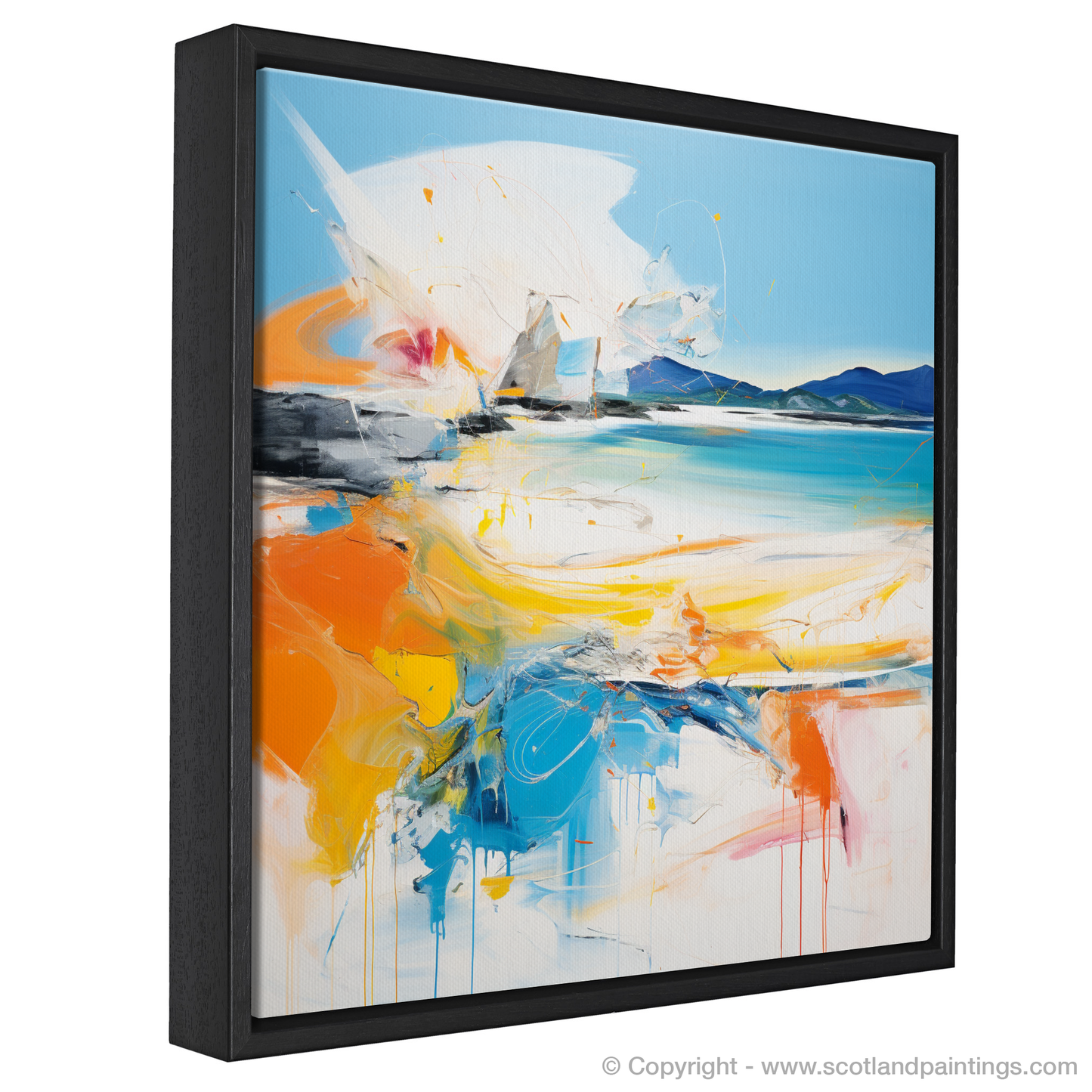 Kiloran Bay Rhapsody: An Abstract Expressionist Ode to Scottish Beaches