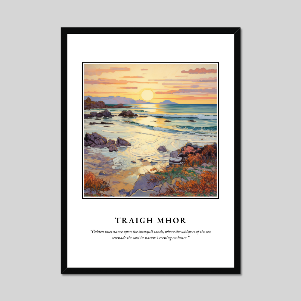 Poster in a black frame