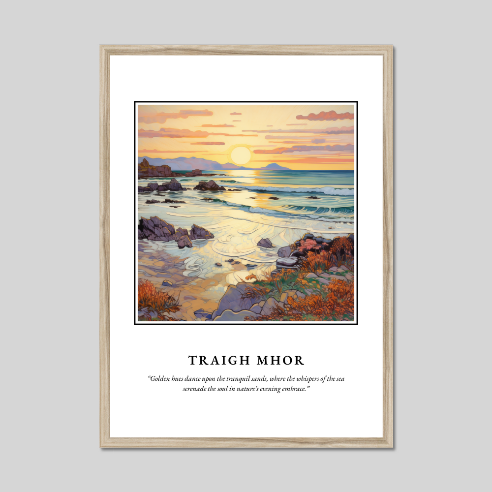 Poster in a natural frame