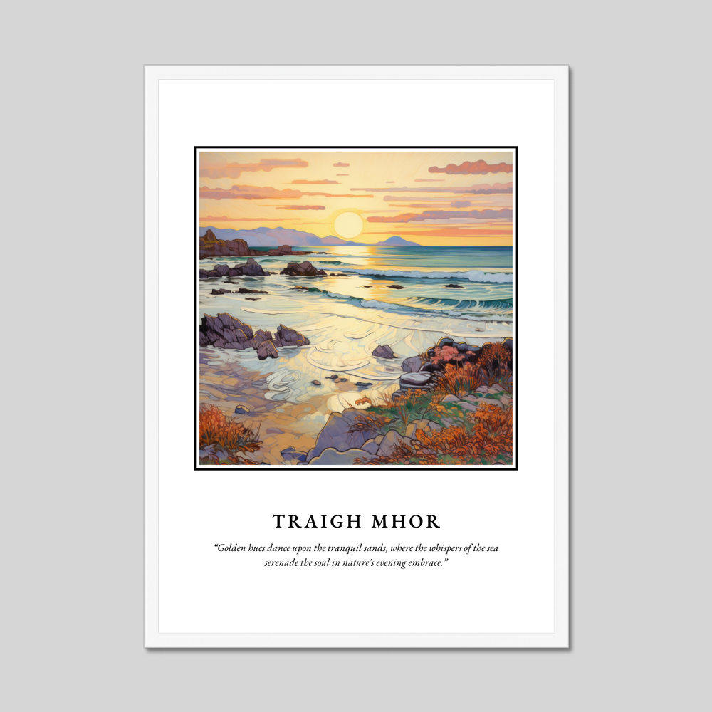 Poster in a white frame