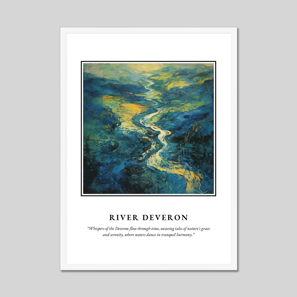 Poster in a white frame