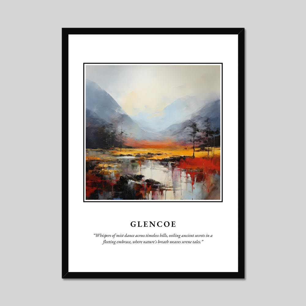 Poster in a black frame