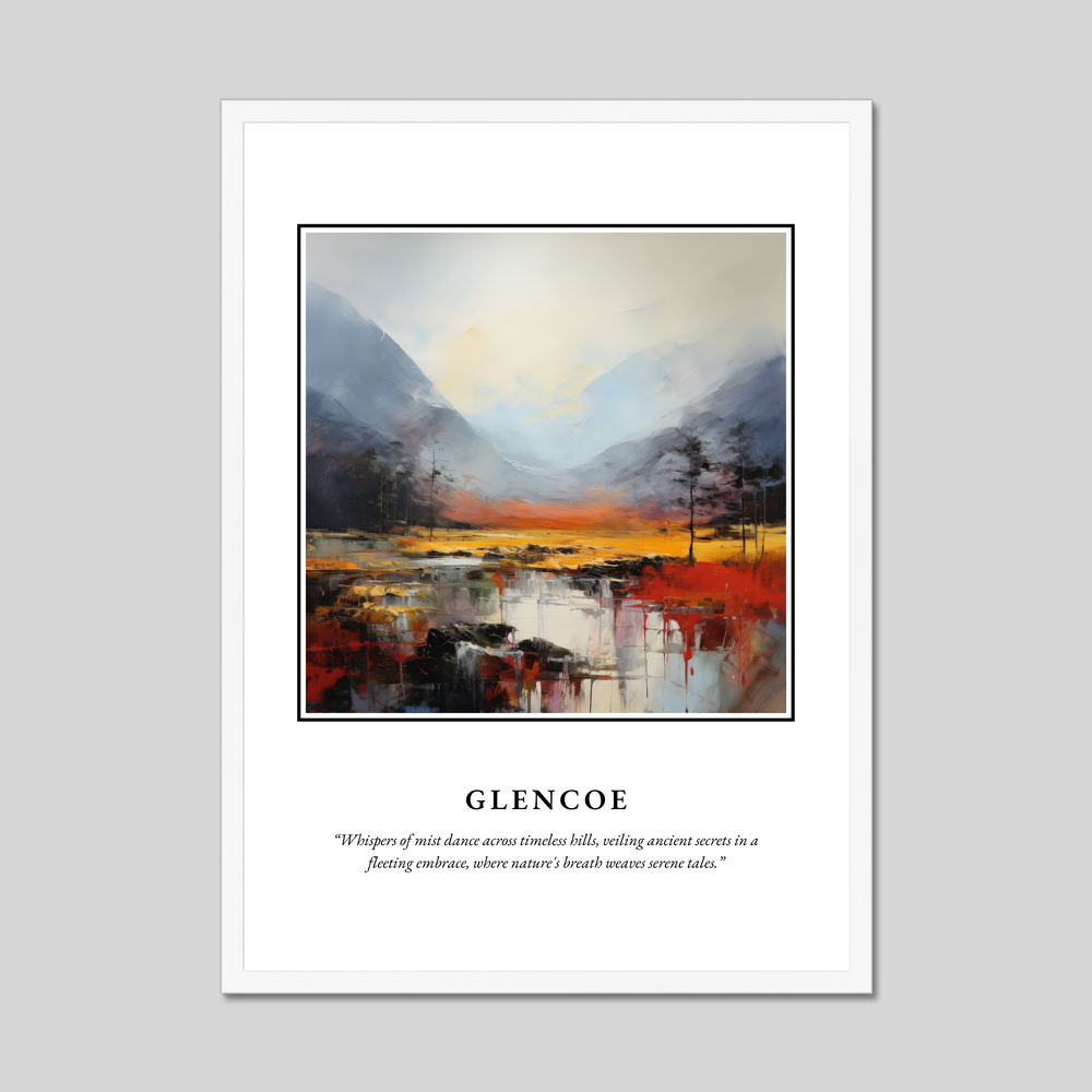 Poster in a white frame