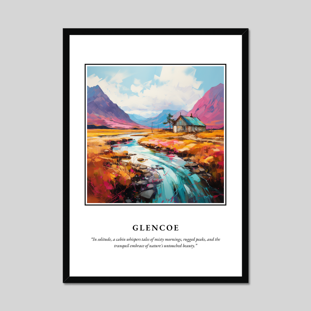 Poster in a black frame