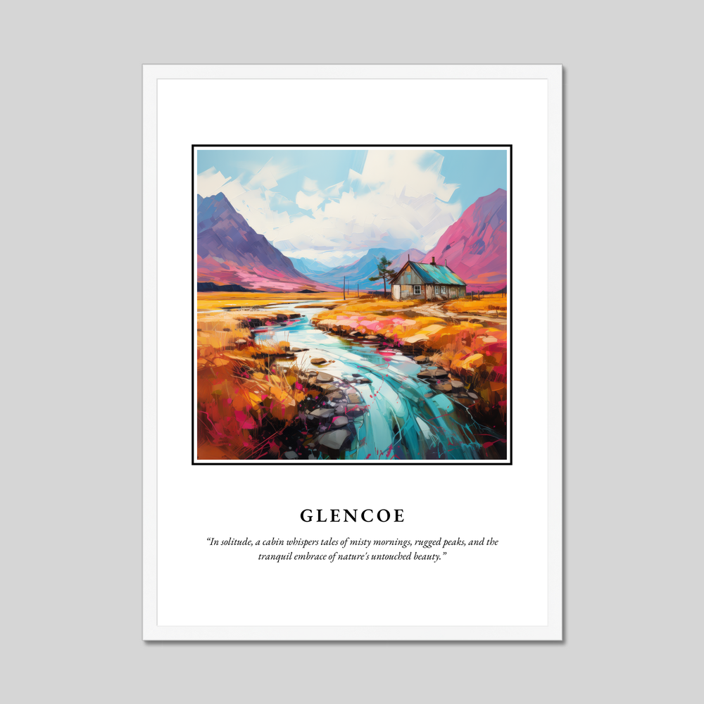 Poster in a white frame