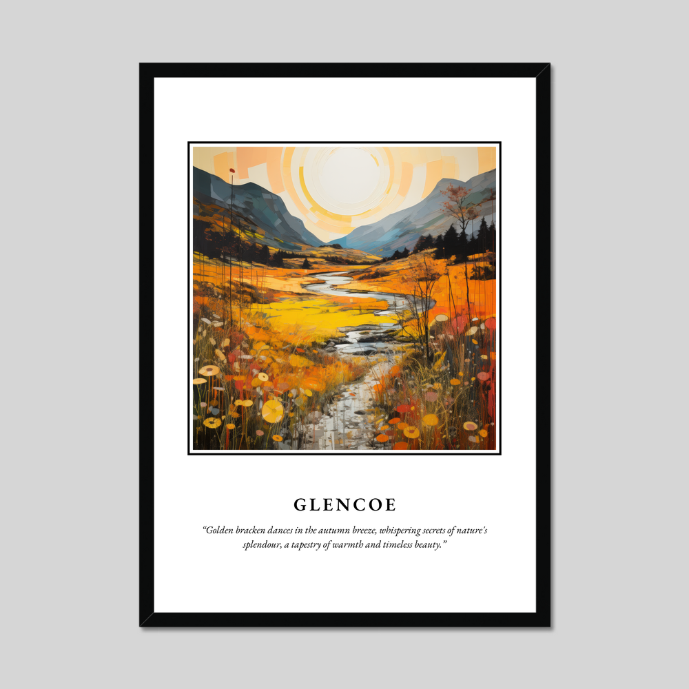 Poster in a black frame