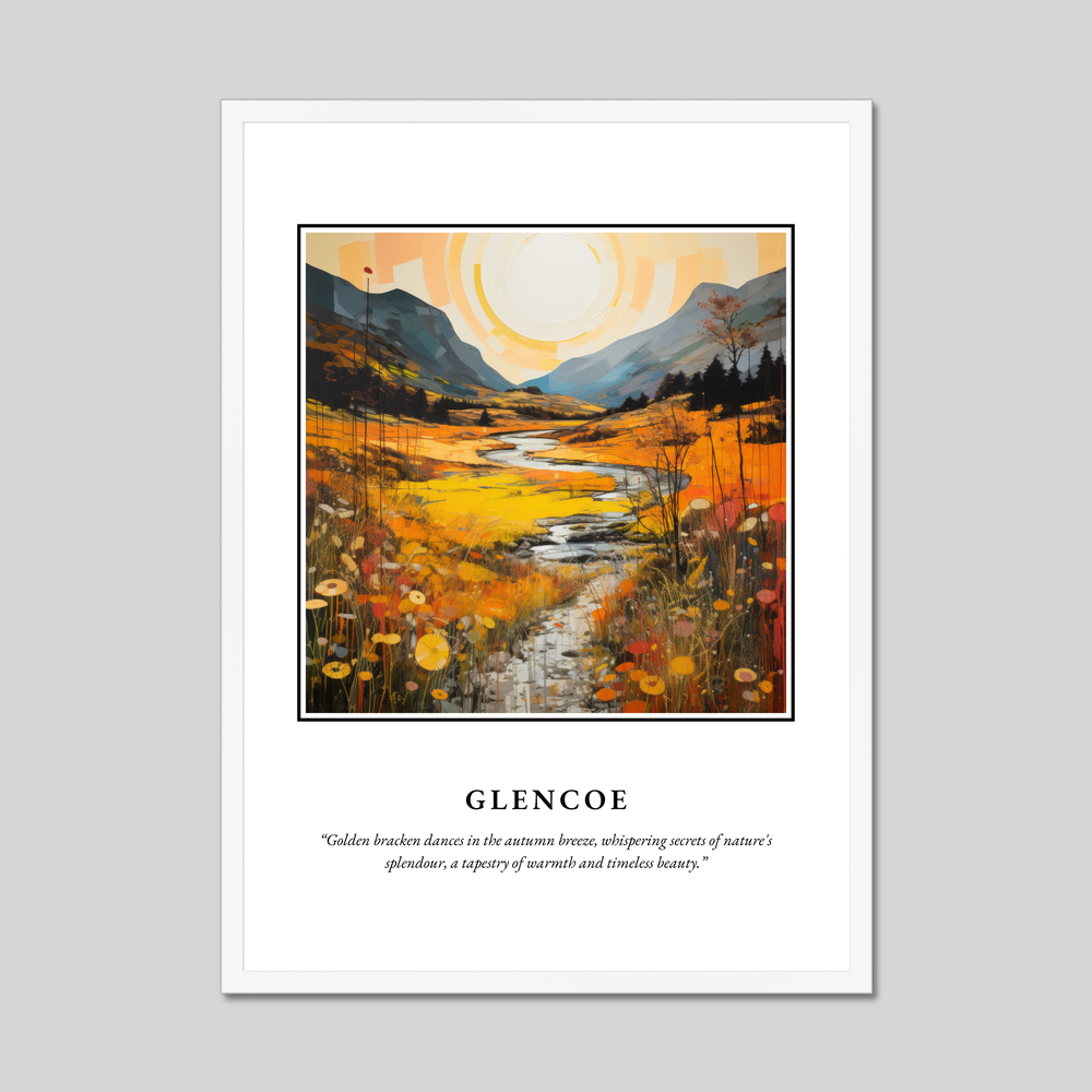 Poster in a white frame