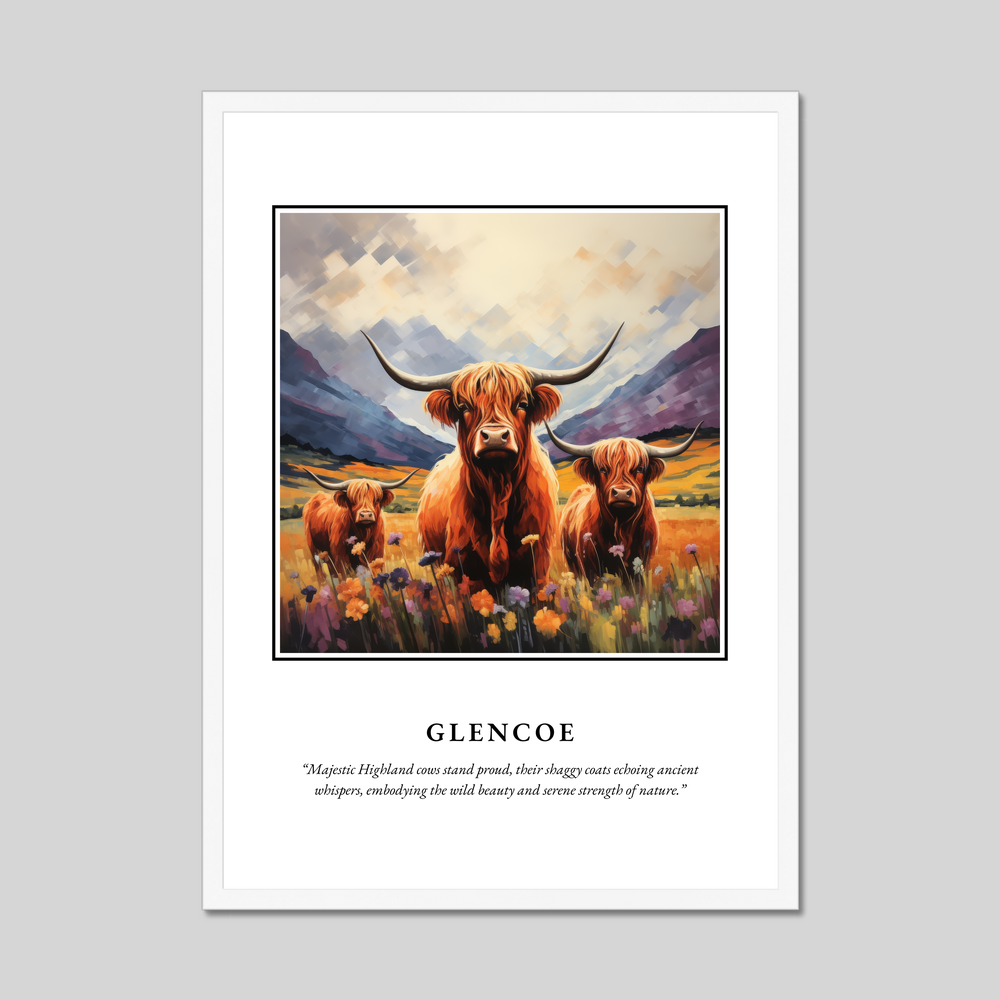 Poster in a white frame