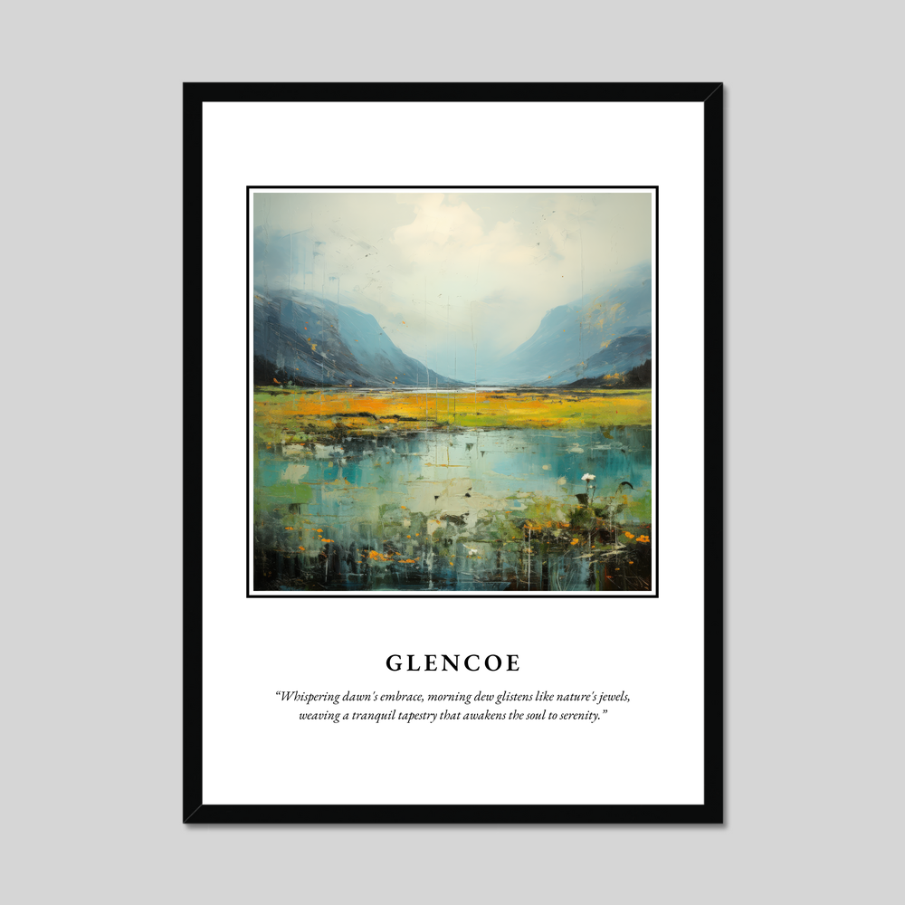 Poster in a black frame