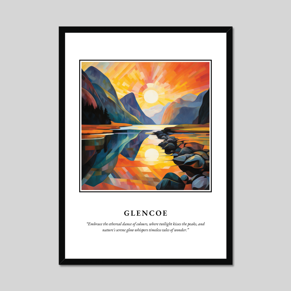 Poster in a black frame