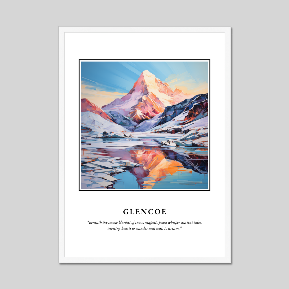 Poster in a white frame