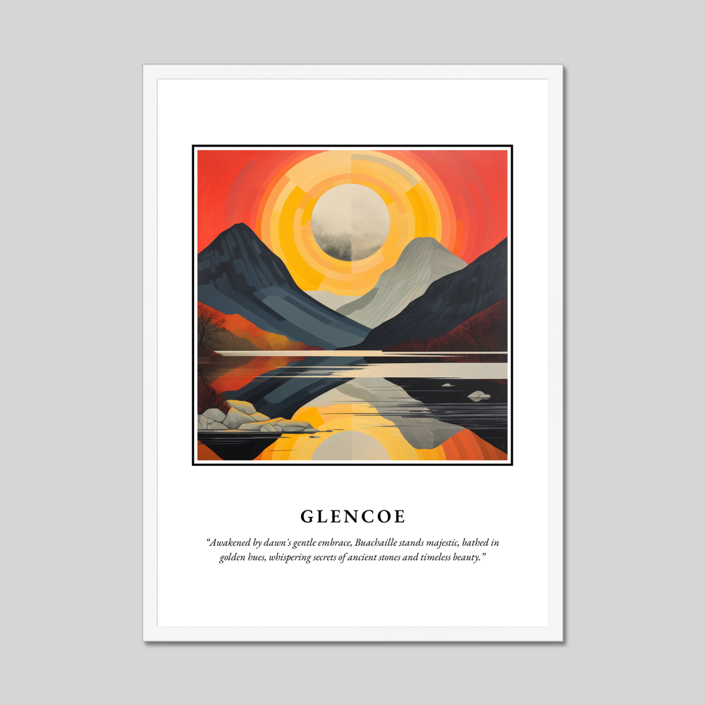 Poster in a white frame