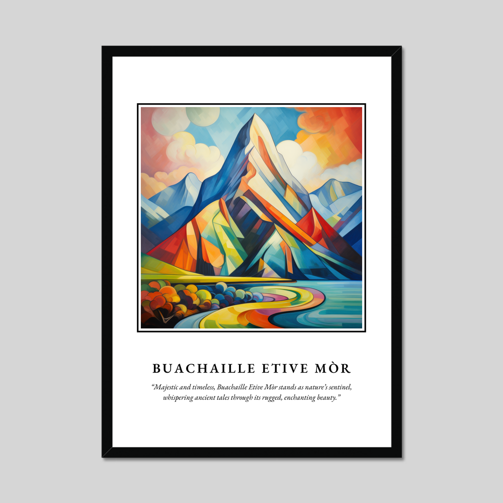 Poster in a black frame