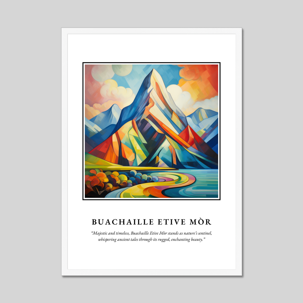 Poster in a white frame