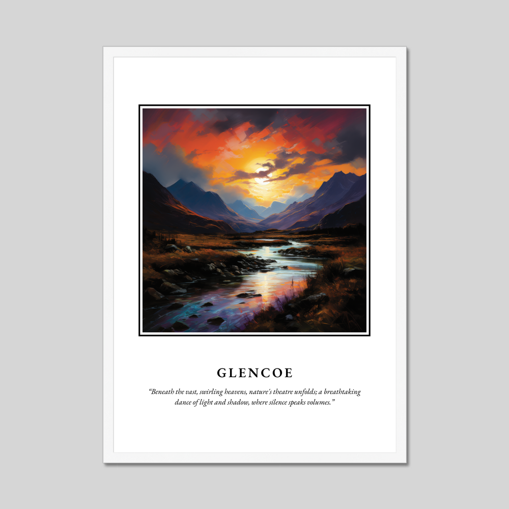 Poster in a white frame