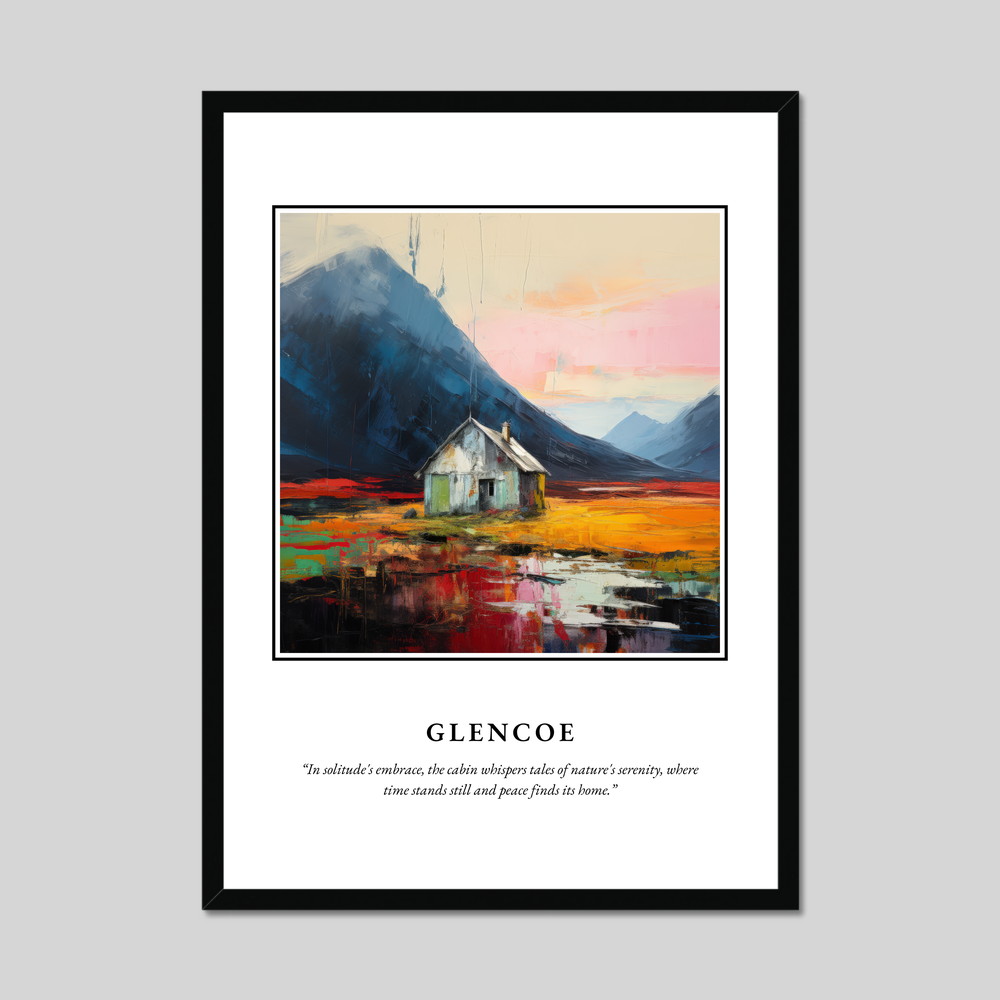 Poster in a black frame