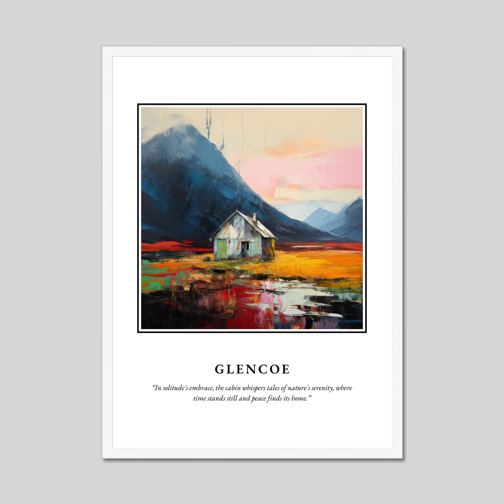 Poster in a white frame