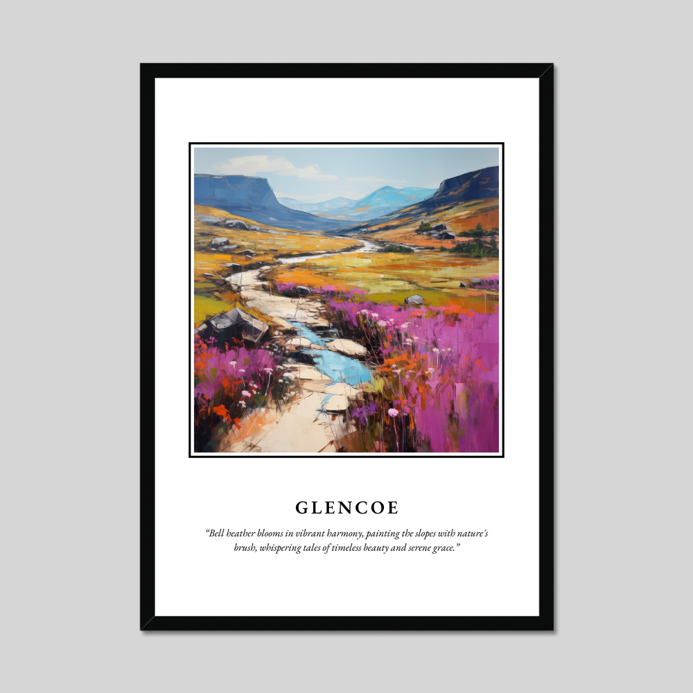 Poster in a black frame