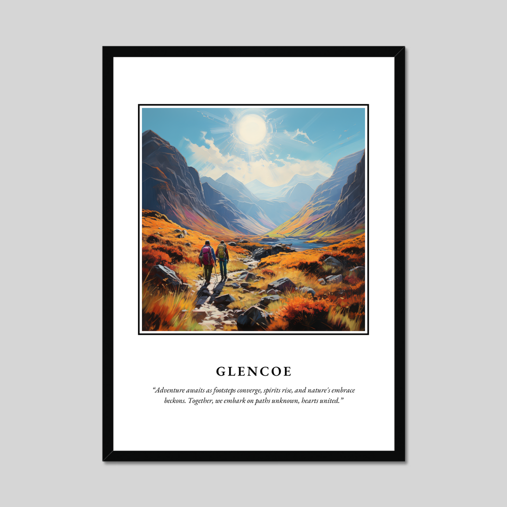 Poster in a black frame