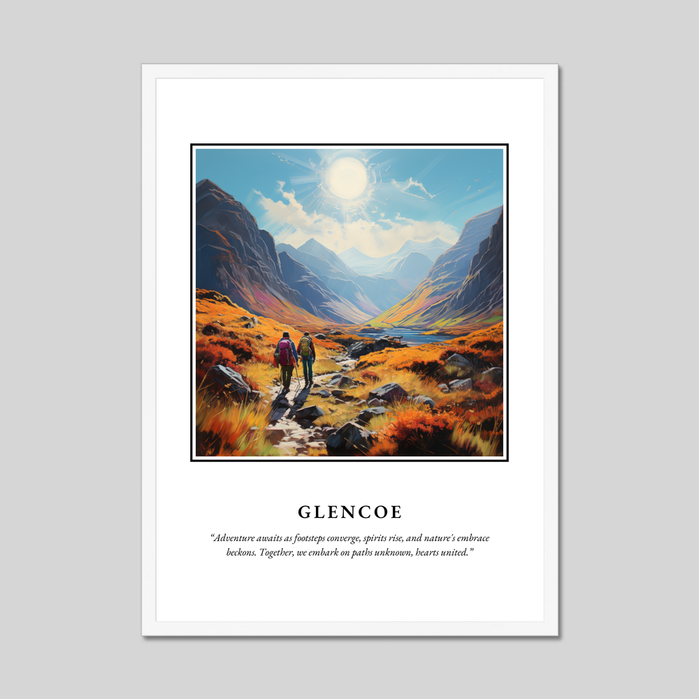 Poster in a white frame