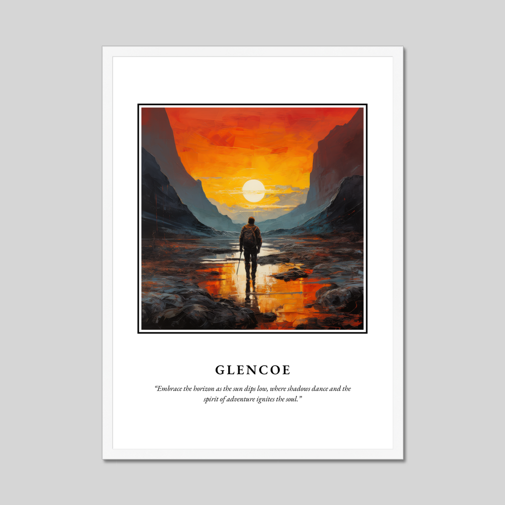 Poster in a white frame