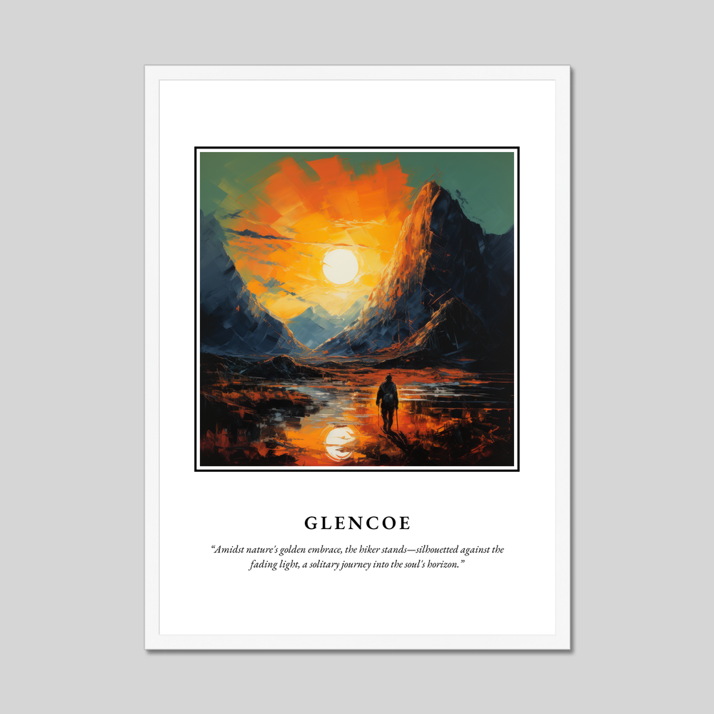 Poster in a white frame